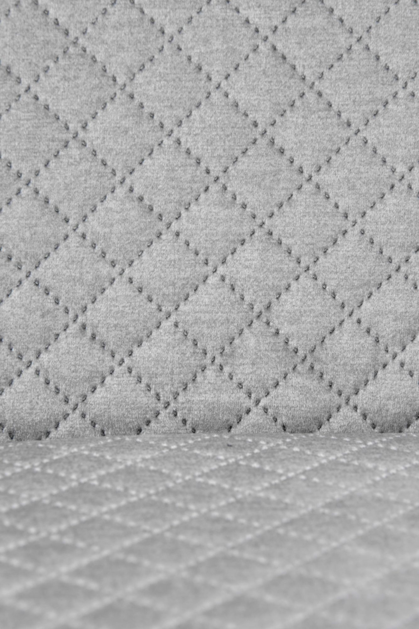 Krzesło tapicerowane nowoczesne szare tapicerka REA 1