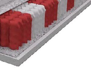 Miniatura 2 - Taštičkové pružiny multipocket v řezu matrací