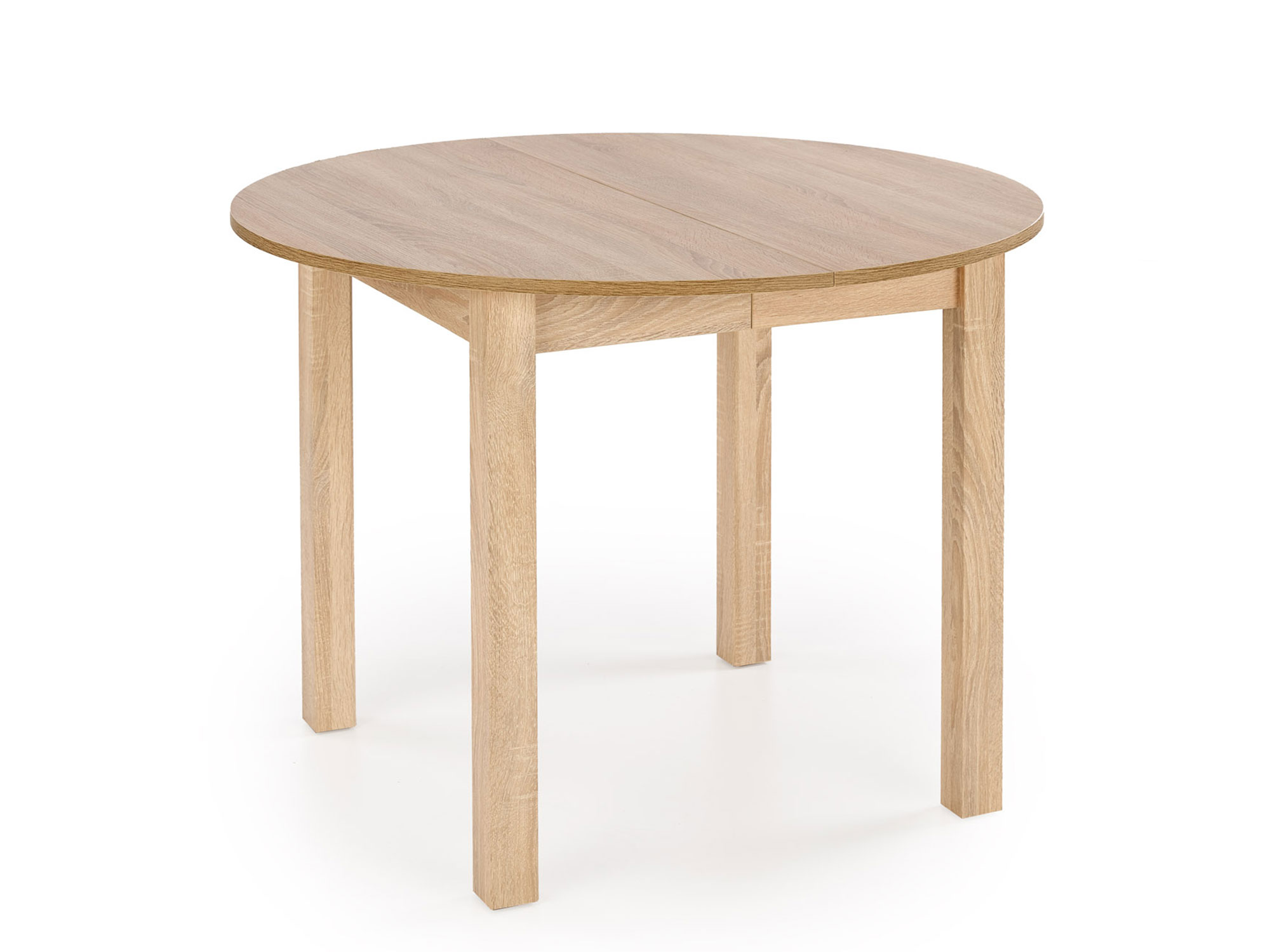 Okrągły elegancki rozkładany stół 102-142cm