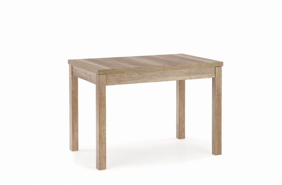 Stół drewniany rozkładany do kuchni białe tło