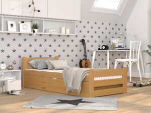 Miniaturka 4 - Olcha łóżko 90x200 podnoszony stelaż z materacem inspiracja CORTEZ