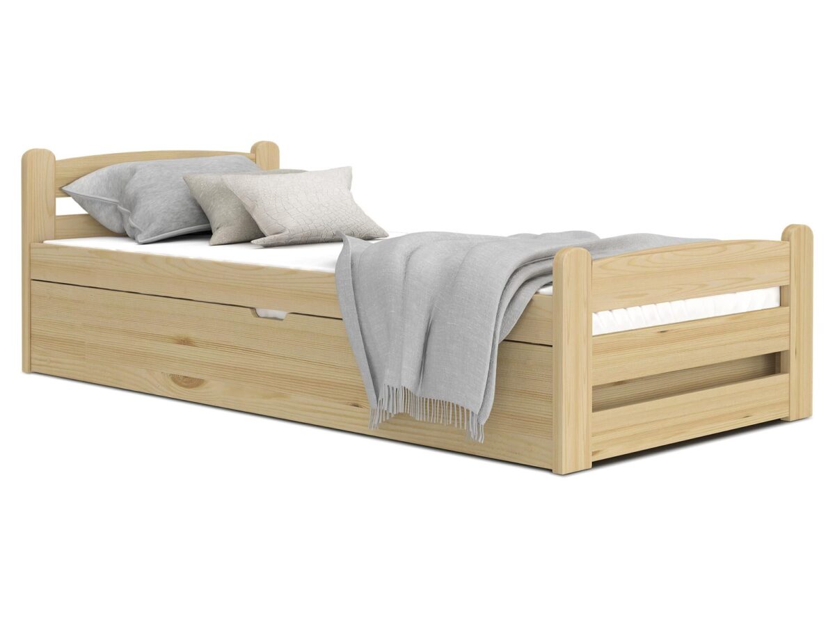 Kinderbett mit Bettkasten und Lattenrost CORTEZ