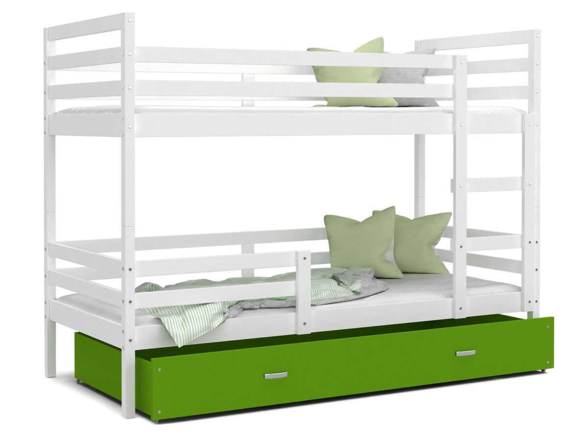 Modernes Kinderetagenbett aus Kiefernholz mit Schublade DAVIS