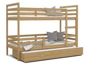 Miniaturka 4 - Łóżko dla dzieci piętrowe sosnowe DAVIS 3