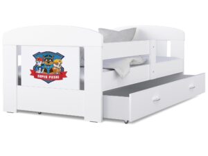 Miniatura 8 - Postel pro dítěte psi patrol bílé s úložnýmm prostorem na lůžkoviny FELICITY