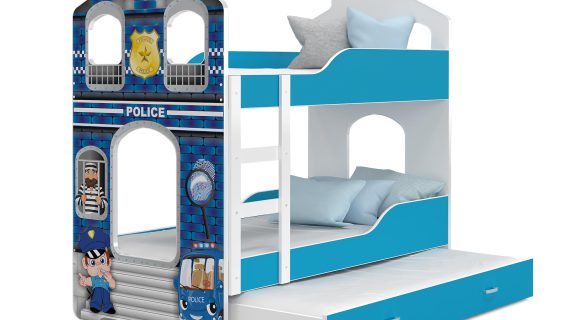 Miniaturka 2 - Piętrowe łóżko domek policja ikonka FIROME