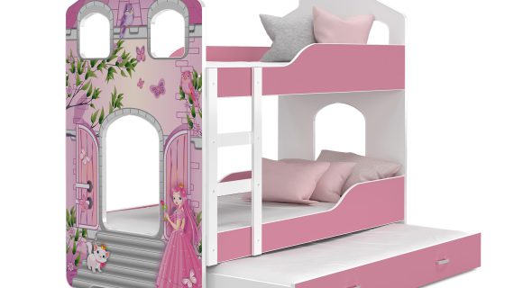 Miniaturka 3 - Piętrowe łóżko domek księżniczka ikonka FIROME