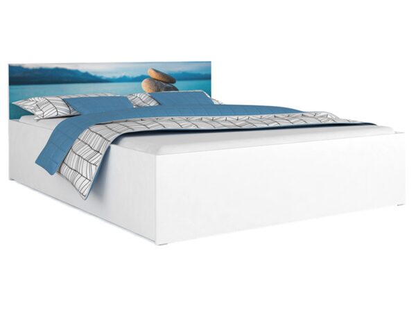 Moderní postel ve stylu skandynawskim do eleganckich ložnice