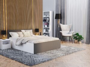 Miniaturka 4 - Przestronna sypialnia w stylu minimalistycznym do nowoczesnych wnętrz