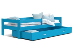 Miniatura 5 - Postel pojedyncze se zábranou dětské modré TACO