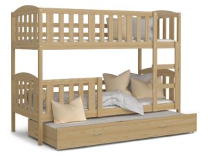 Miniaturka 4 - Piętrowe łóżko dla dzieci sosnowe VISPO 3