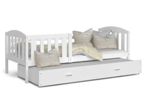 Miniaturka 12 - Łóżko dla dziecka z barierką białe VISPO 2