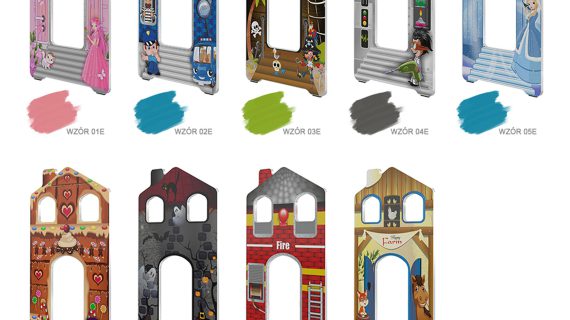 Miniaturka 13 - Piętrowe łóżko domek nadruk wzory FIROME