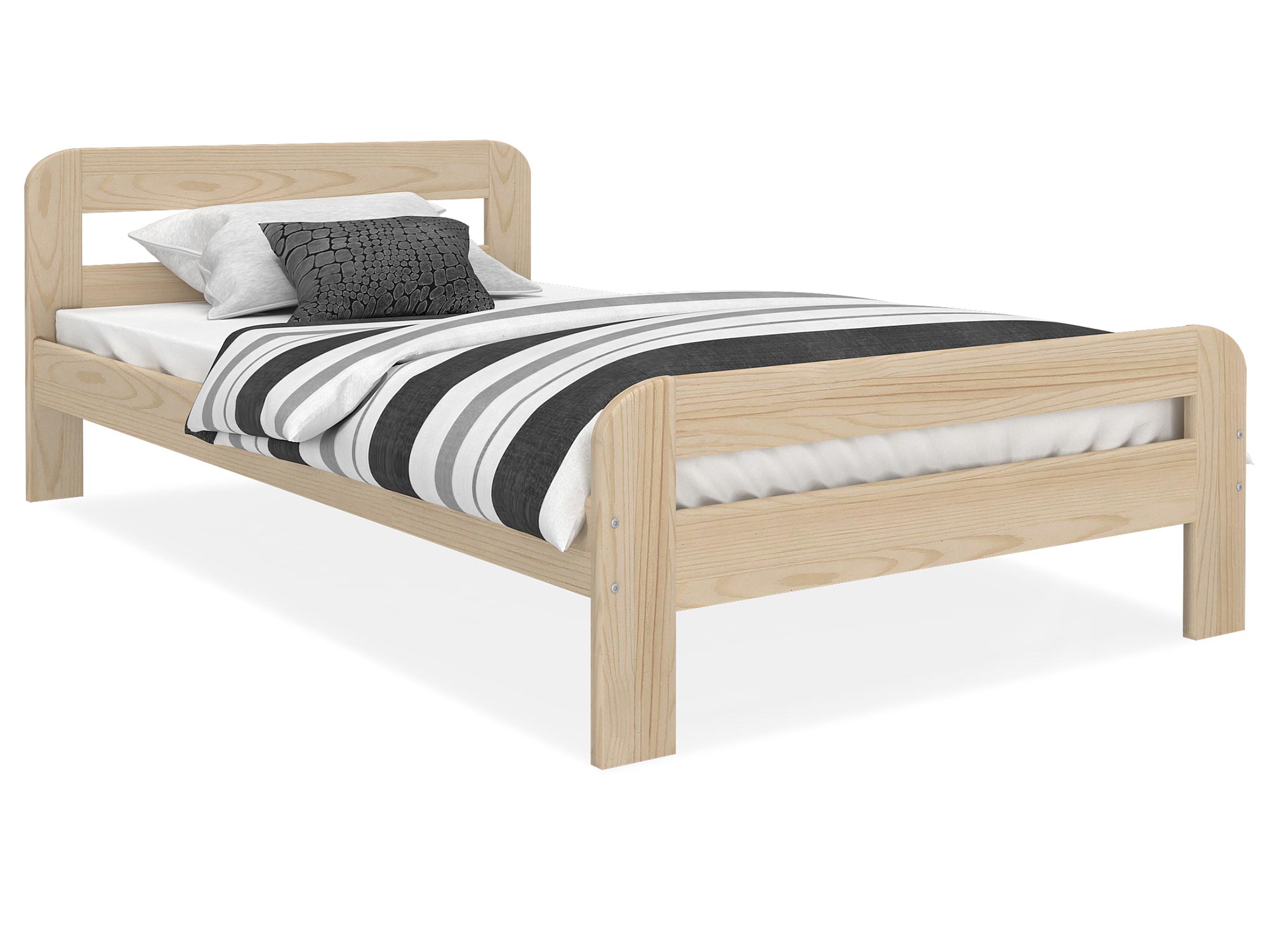 Drewniane łóżko w stylu industrialnym do nowoczesnych wnętrz Drewniane łóżko w stylu industrialnym do nowoczesnych wnętrz