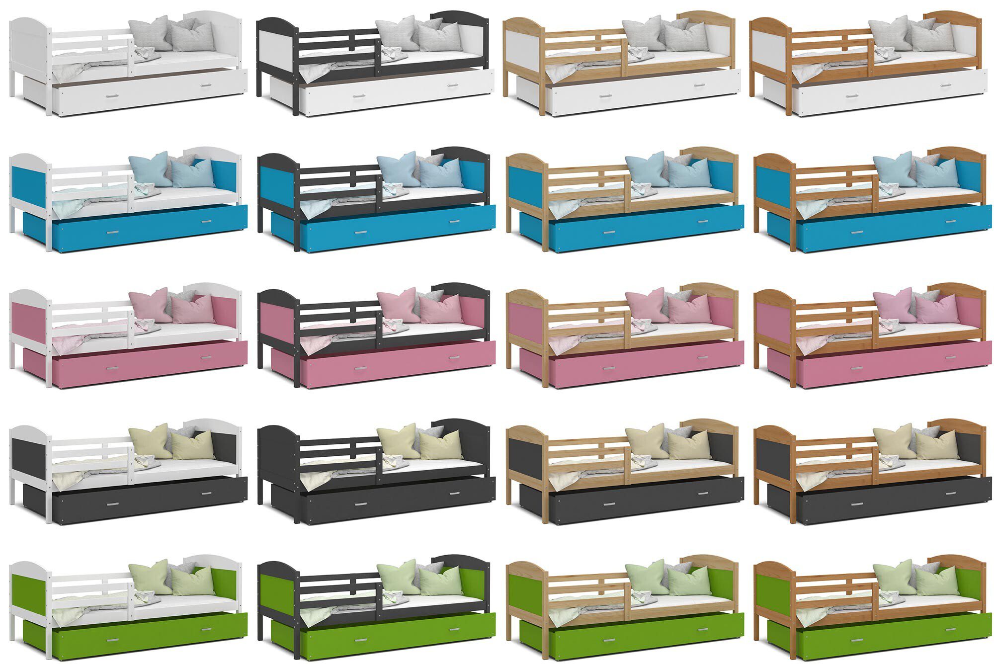 Łóżko dla dziecka kolory CAROL P Łóżko dla dziecka kolory CAROL P