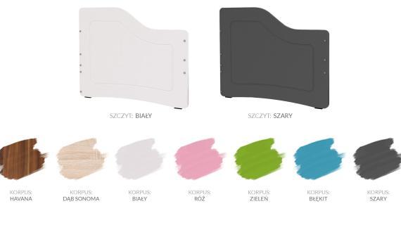 Miniaturka 22 - Łóżko parterowe z szufladą na pościel kolory SWING