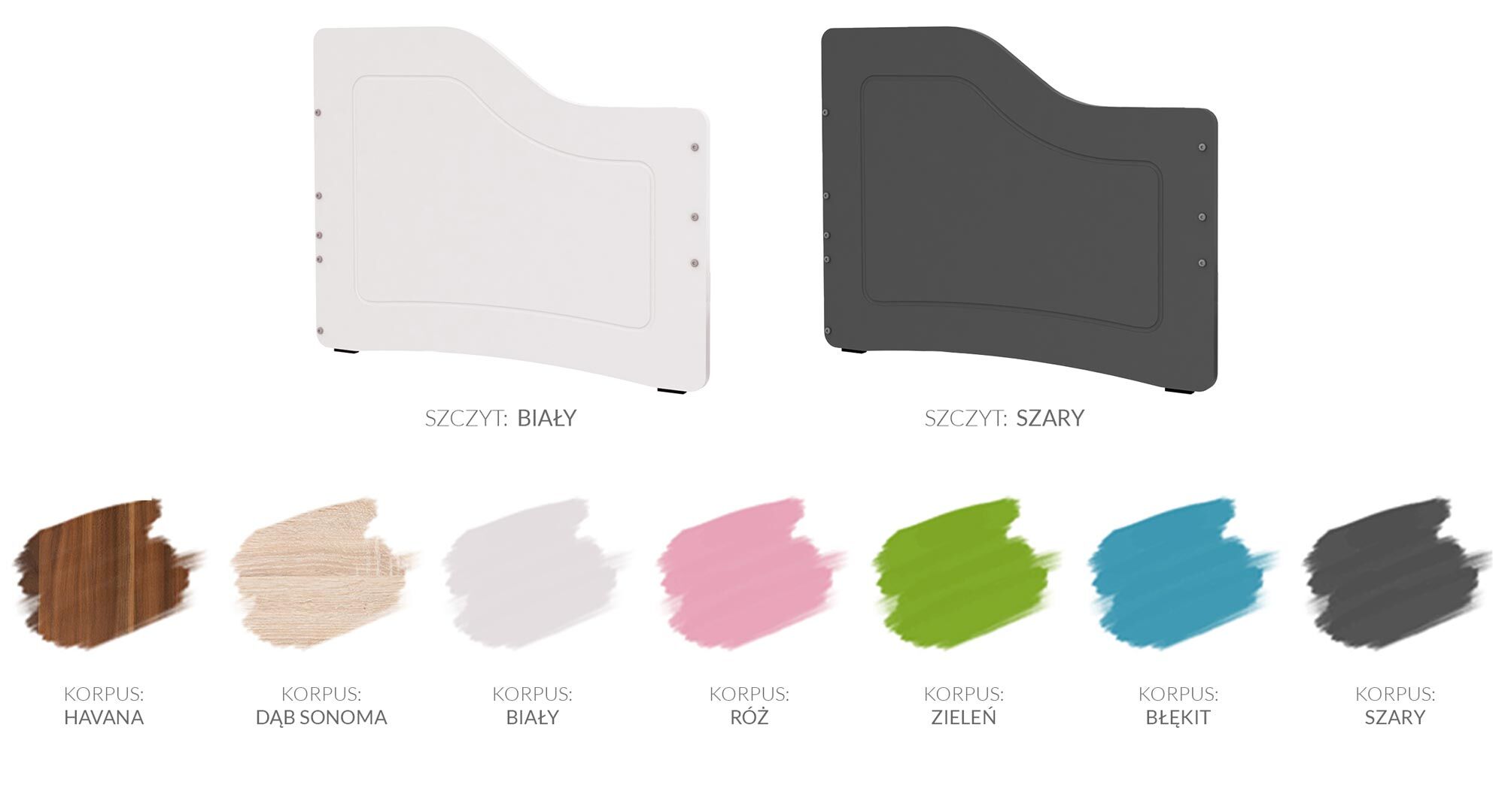 Łóżko parterowe z szufladą na pościel kolory SWING Łóżko parterowe z szufladą na pościel kolory SWING