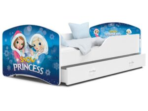 Miniaturka 9 - Łóżko dla dziewczynki z grafiką Elsa kraina lodu i szufladą NORTON