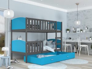 Miniaturka 2 - Nowoczesne łóżko piętrowe do dziecięcego pokoju w stylu minimalistycznym