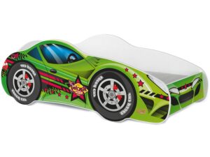 Miniaturka 11 - Łóżko 140x70 auto z materacem zieleń SPEED