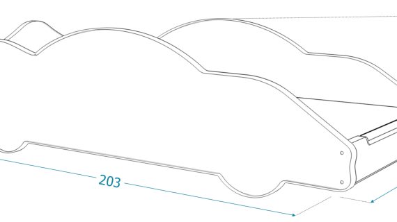 Miniaturka 38 - Łóżko dziecięce Auto SPEED wymiary 180x90