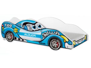 Miniaturka 8 - Łóżko auto do pokoju dziecięcego błękit SPEED 180x90