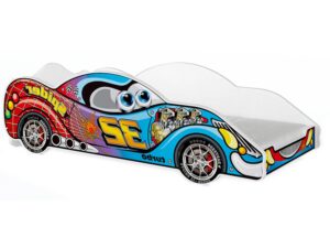 Miniaturka 7 - Łóżko auto do pokoju dziecięcego zygzak kolor SPEED 180x90