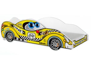 Miniaturka 6 - Łóżko auto do pokoju dziecięcego zygzak żółty SPEED 180x90