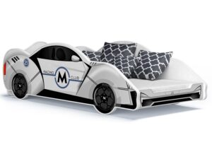 Miniaturka 15 - Łóżko auto do pokoju dziecięcego białe SPEED 180x90