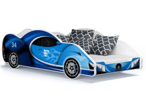 Miniaturka 12 - Łóżko auto do pokoju dziecięcego niebieskie SPEED 180x90