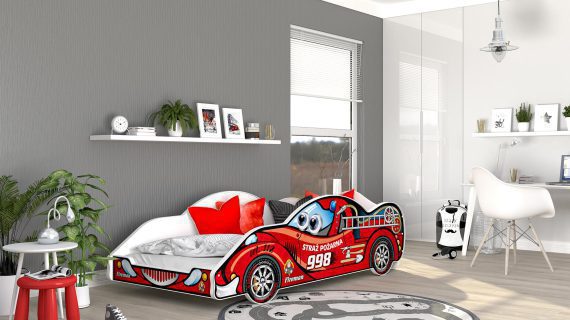 Miniaturka 29 - Łóżko auto do pokoju dziecięcego zygzak SPEED 180x90