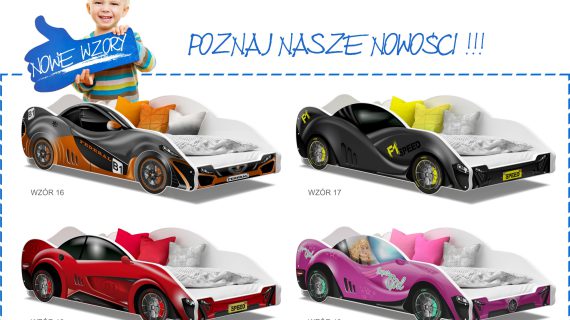 Miniaturka 37 - Łóżko auto do pokoju dziecięcego wzory 3 SPEED 180x90