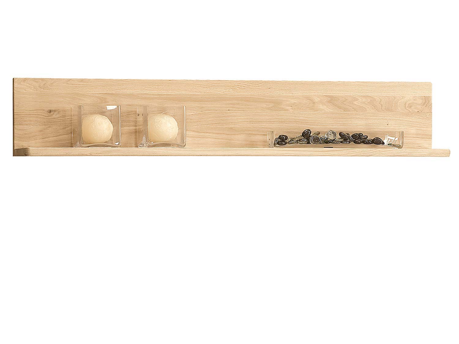 Jasna dębowa półka na książki