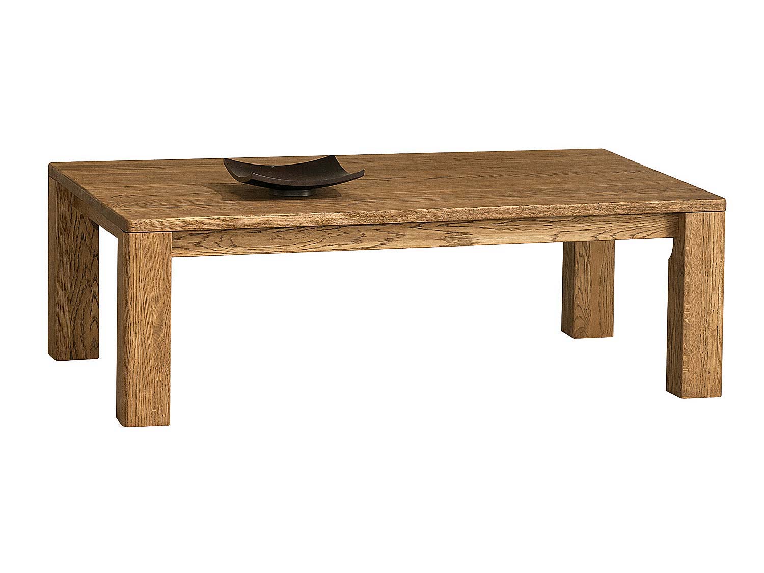 Niska ława drewniana dębowa