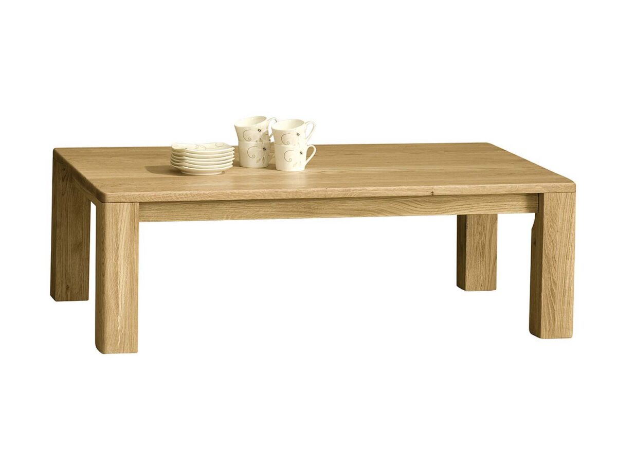 Couchtisch niedrig Eiche mit Astanteil MINOS