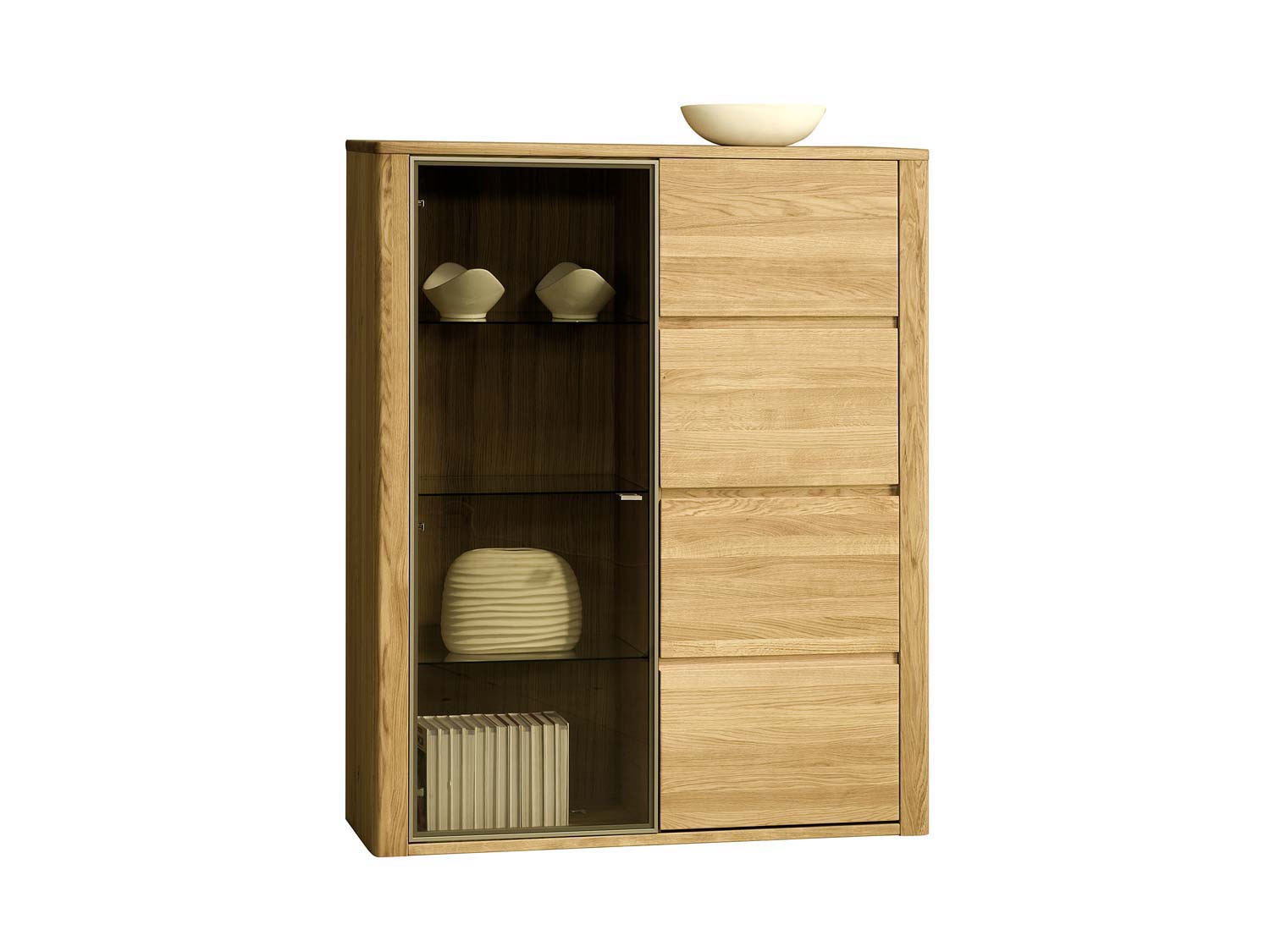 Witryna drewniana przeszklona