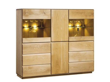 Witryna drewniana oszklona