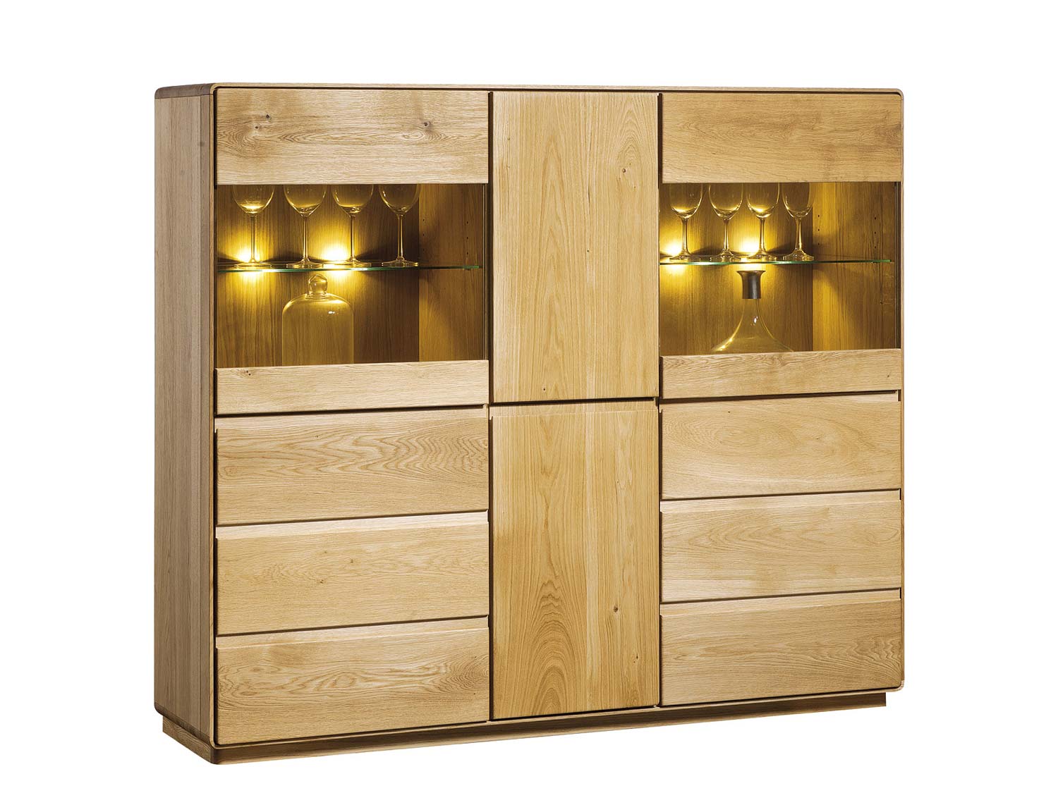 Witryna drewniana oszklona