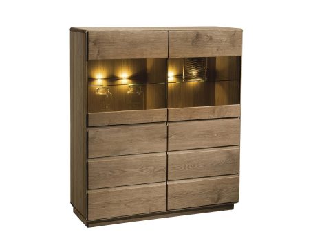 Witryna szklana do salonu