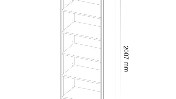 Miniaturka 2 - Szafka drewniana na książki wymiary SETO