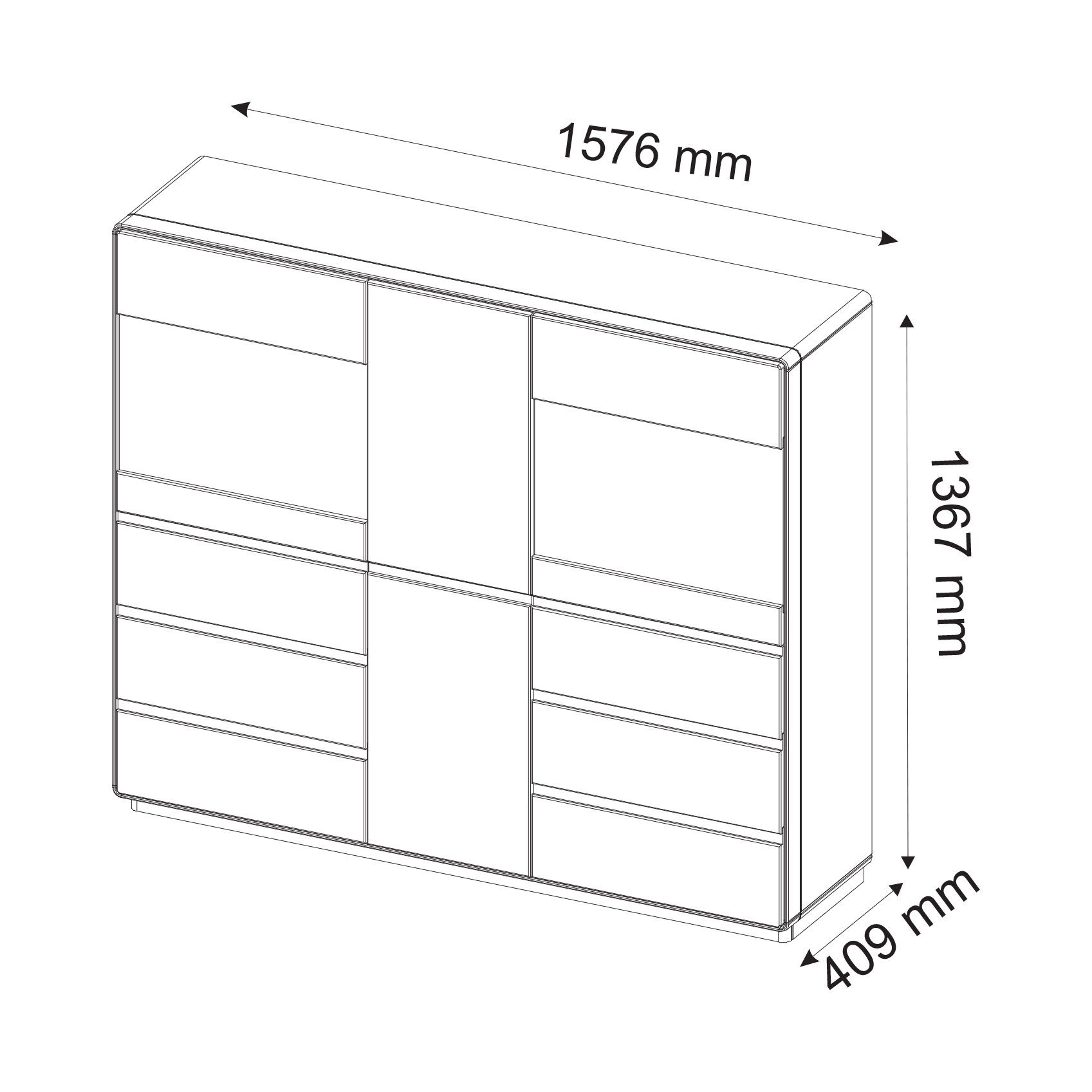 Komoda drewniana wymiary SETO