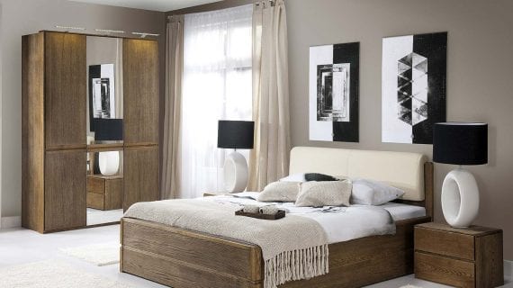 Miniaturka 1 - Komplet łóżko szafa toaletka