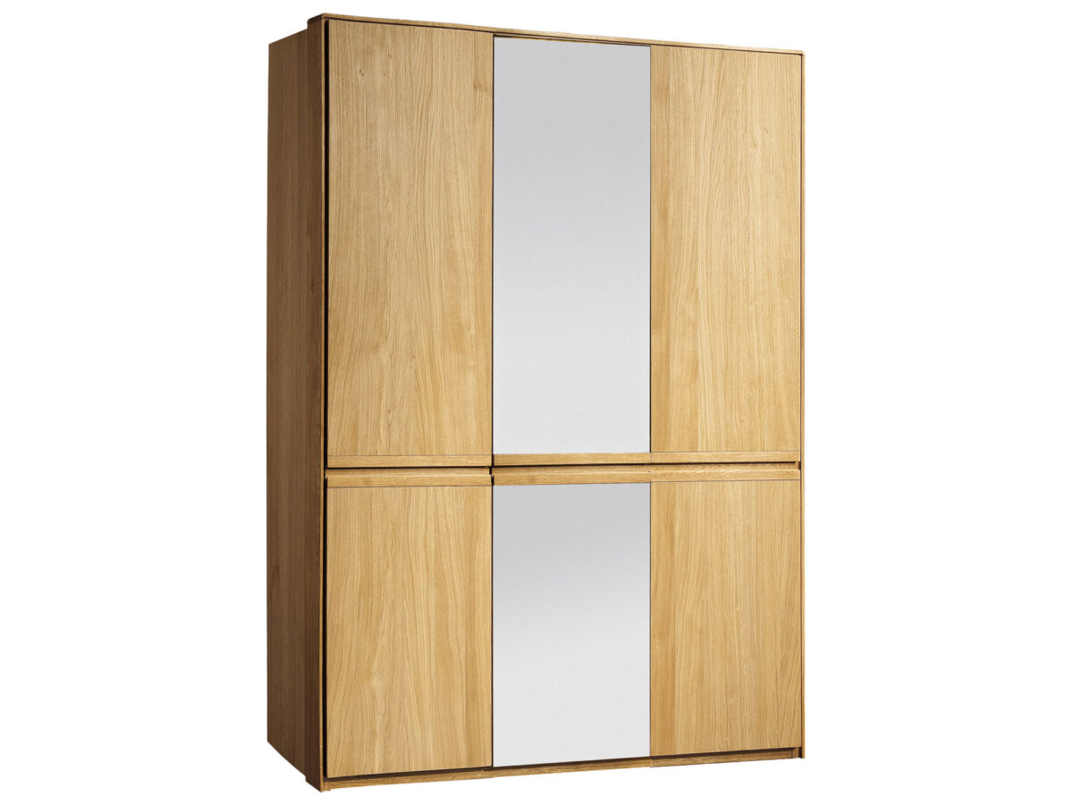 3-türiger Kleiderschrank mit Spiegel Seto