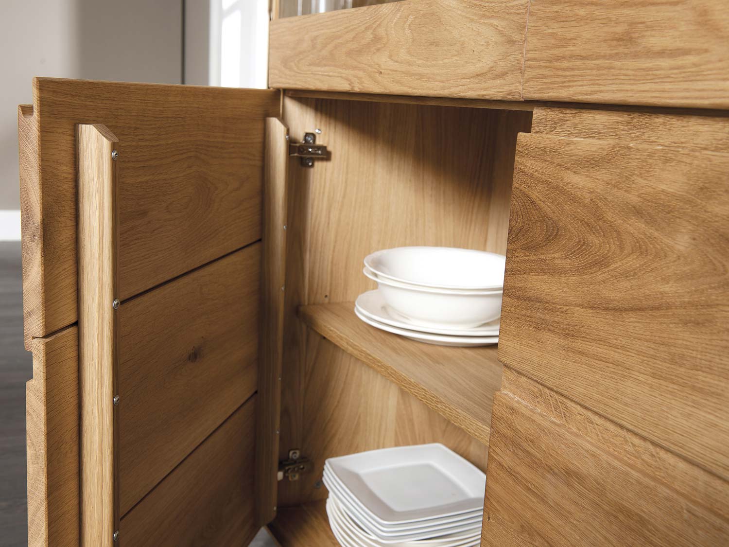 Witryna dębowa detale 3 Seto