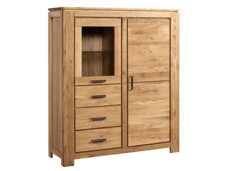 Dębowa szafka niska Akita