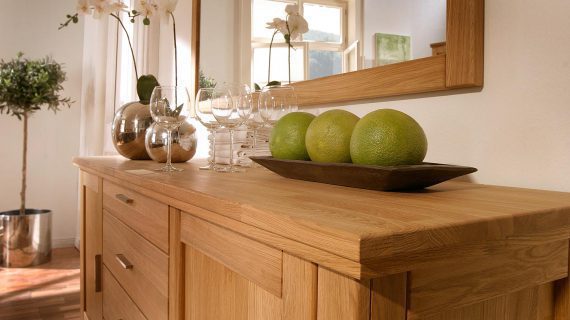 Miniaturka 3 - Drewniana komoda szuflady szafki blat