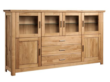 Barek dębowy do salonu Isumi