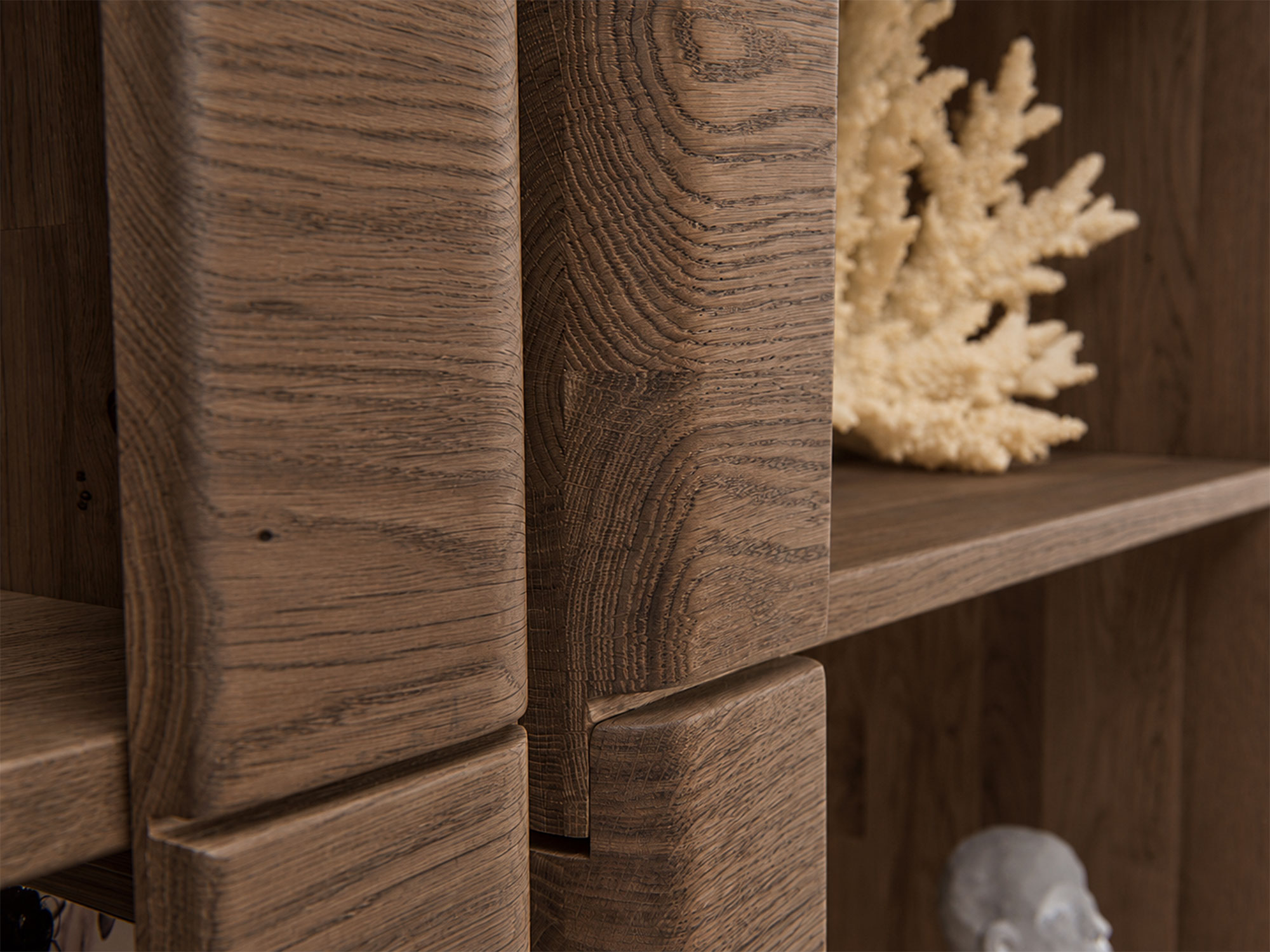 Obývací stěna dubová Denver w aranžmá nowoczesnego obývacího pokoje Obývací stěna dubová Denver w aranžmá nowoczesnego obývacího pokoje