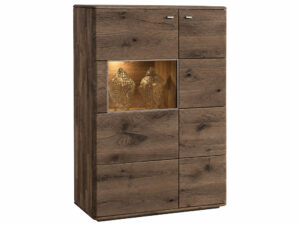 Miniaturbild 2 - Hoher eleganter Vitrinenschrank MASERI