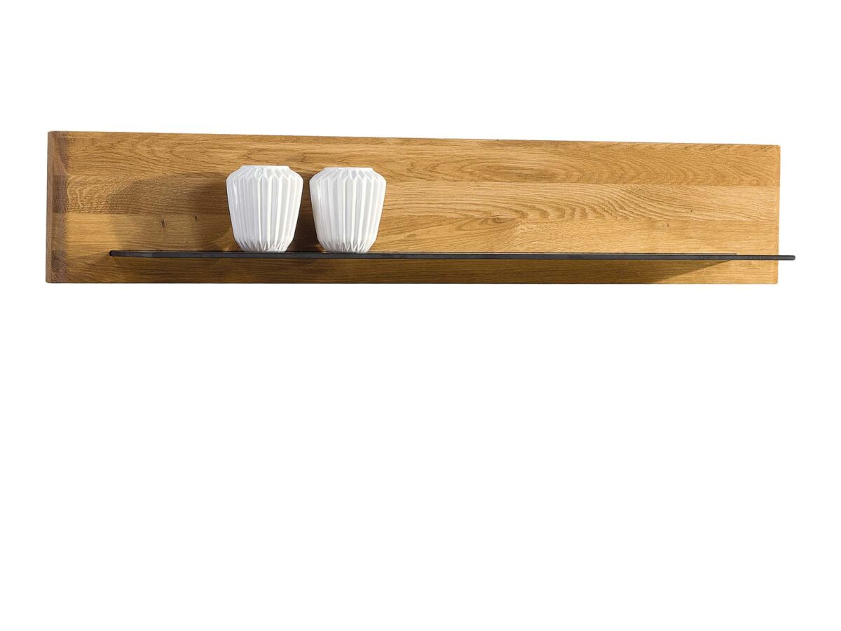 Elegantes Wandregal aus Glas und Holz MASERI